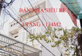 BÁN NHÀ MẶT TIỀN GẦN AONE TÂN PHÚ, BÌNH TÂN 3 TẦNG 134M2, NHỈNH 8 TỶ